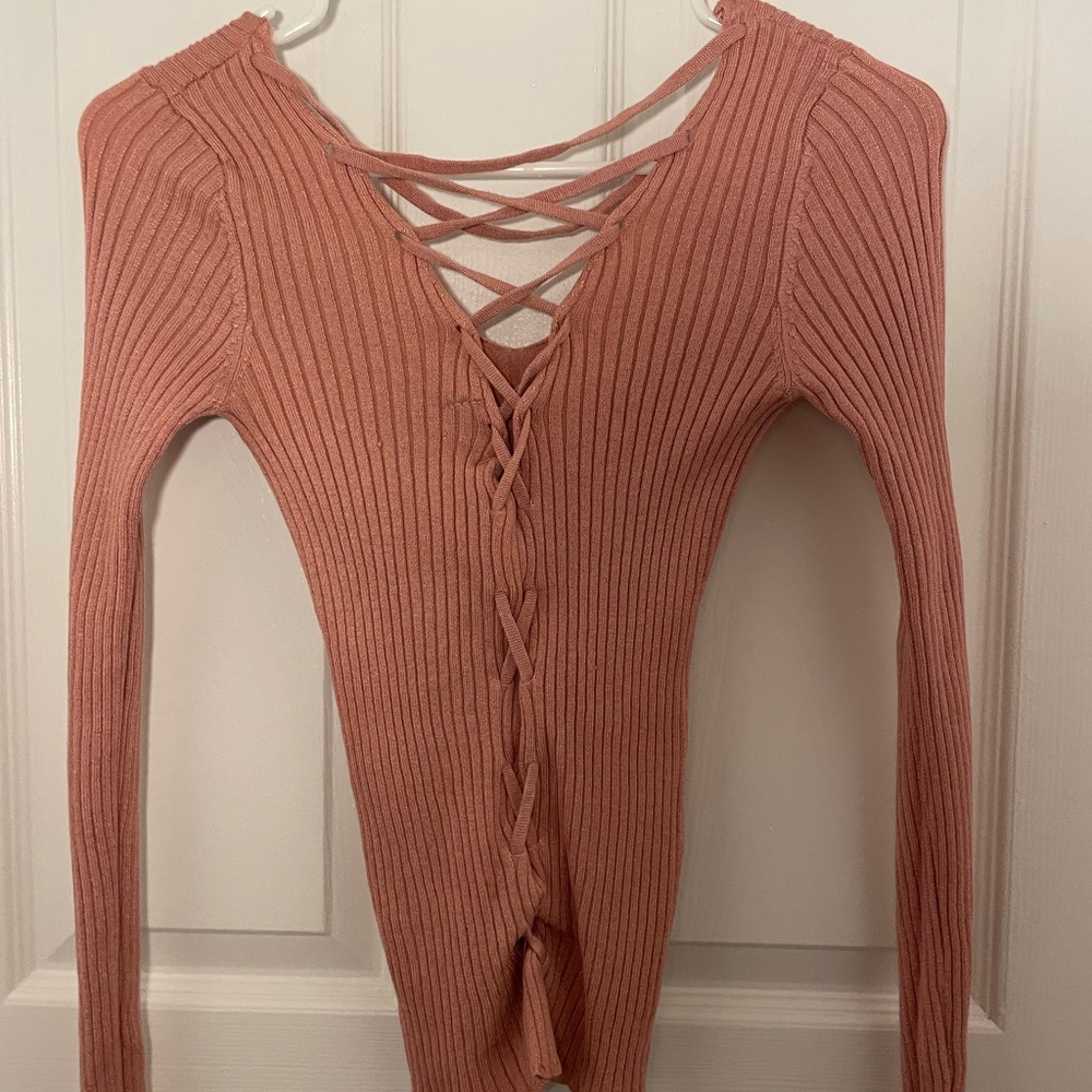 V-Neck Sweater Shirt